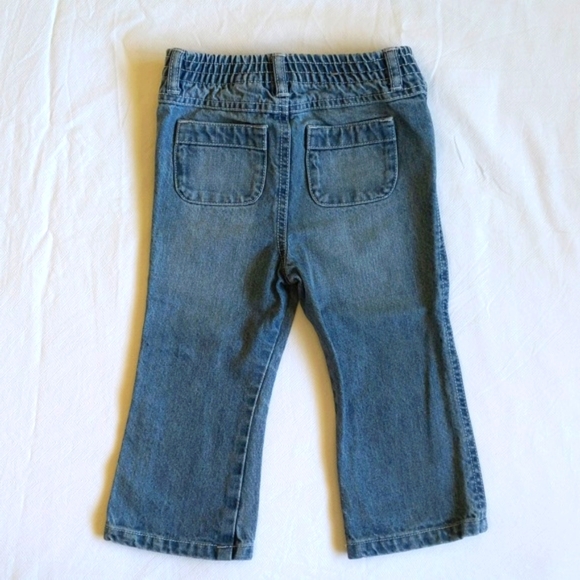 joe fresh heart embroidered medium wash denim jeans 18-24 months baby girl - Picture 7 of 8